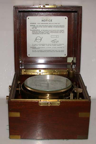 Fine Hamilton Model 21 Ship Marine Chronometer US Maritime Commission 