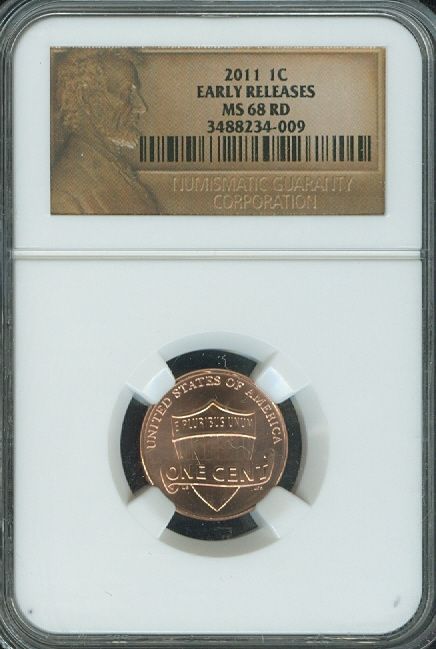   LINCOLN CENT SHIELD NGC MS68 RED 2ND FINEST REGISTRY ONLY 3 FINER ER