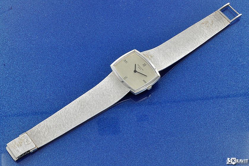 Rare 18K White Gold Patek Philippe Ref 3528/1 C.1970  