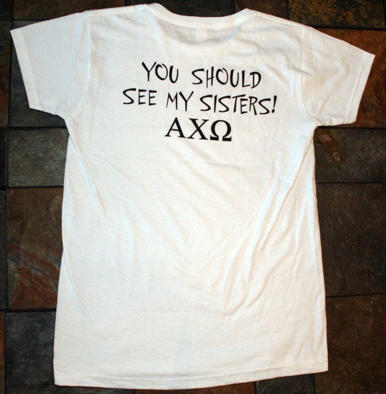 NEW Alpha Chi Omega   Think Im Cute Shirt   (S/M/L)  