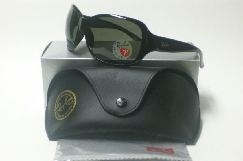 RAY BAN RB4118 4118 BLACK 601/58 SUNGLASSES POLARIZED  