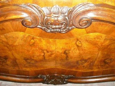 ANTIQUE ITALIAN TUSCAN STYLE WALNUT BED 11IT008D  