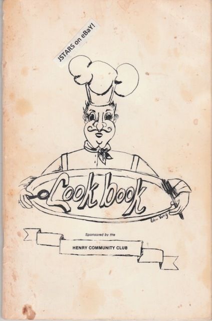 1970s ROCKY MOUNT, VA, HENRY COMMUNITY CLUB COOKBOOK  