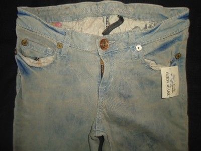 NEW WOMEN GUESS PREMIUM POWER SKINNY VINTAGE JEANS 8 29  