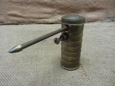   Pump Oil Can  Antique Metal Iron Oiler Tractor Auto Truck 6923  