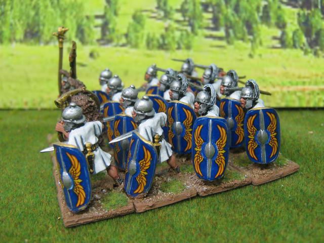 28mm Ancient DPS painted Roman Legion Attcak WFCR004aF  