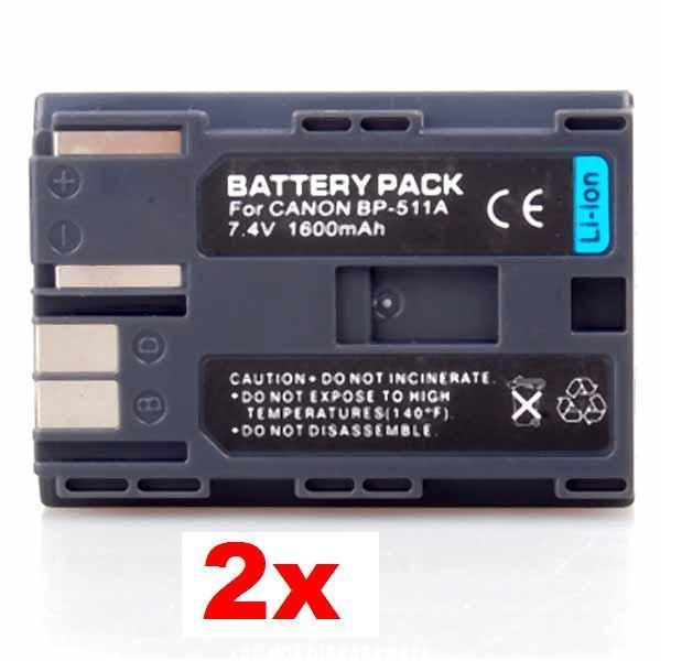 PACK BATTERY for CANON BP 511A D60 50D 40D 30D 20D  