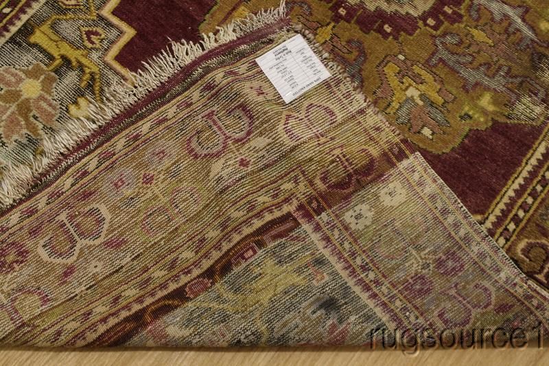   OLD ANTIQUE 4X7 KAYSERI OUSHAK TURKISH ORIENTAL AREA RUG WOOL CARPET