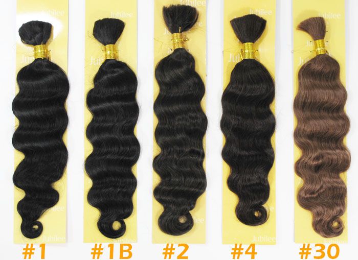 100% Human Hair Jubilee Euro Body Bulk Braiding Extension 18  