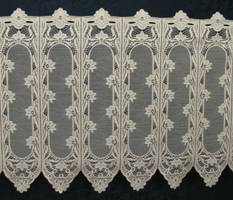 NEW European Lace Valance EVA. Per foot. 23 Long.  