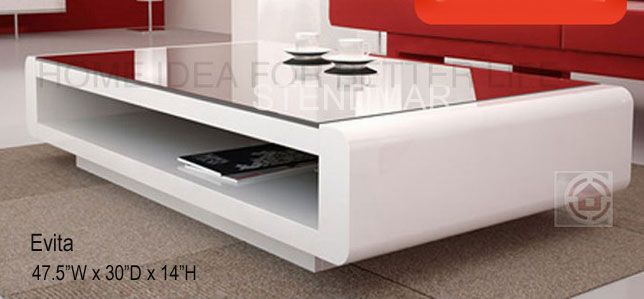 47.5 x 30 NEW MODERN DSIGN COFFEE TABLE Evita  