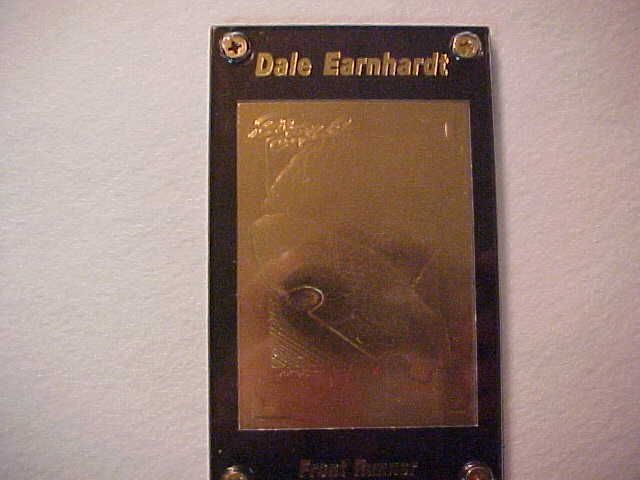 DALE EARNHARDT 22 KARAT GOLD FRONT RUNNER CARD  