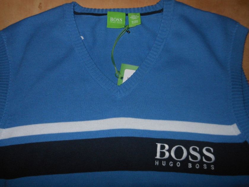 HUGO BOSS VASPAR PRO Edition Green Label Shoft Golf Cotton Sweater 