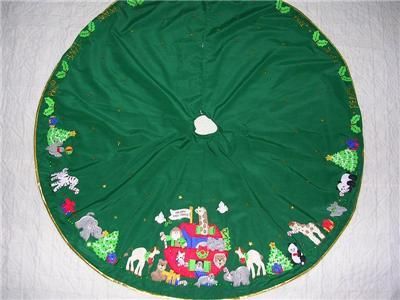    BUCILLA FELT APPLIQUE 56 CHRISTMAS TREE SKIRT~READY FOR YOUR TREE