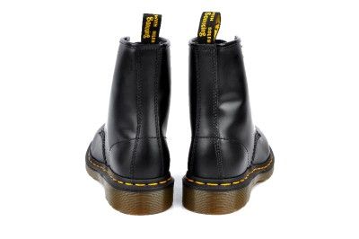   Women Boots 1460W 8 EYE 11821006 Smooth Leather Black Noir  