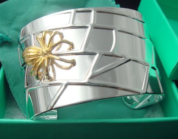 Silver plated bracelet spider cuff bracelet B016  