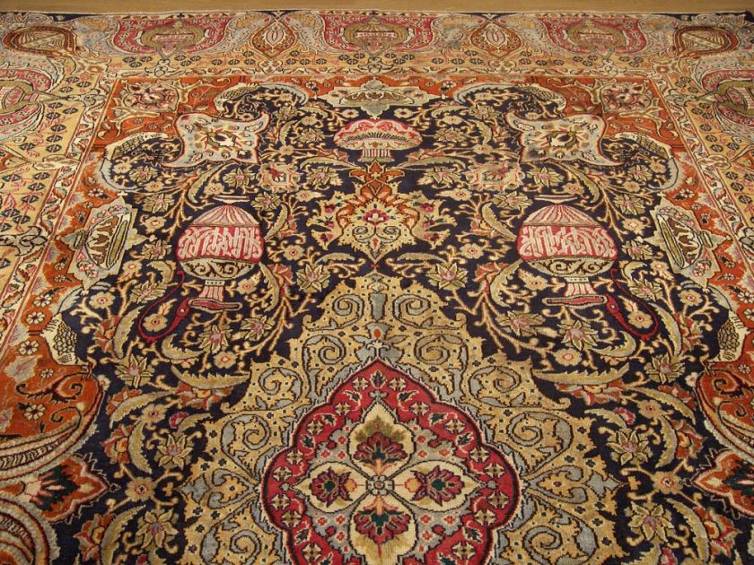 10x13 Handmade Antique Persian Archaeological Wool Rug  