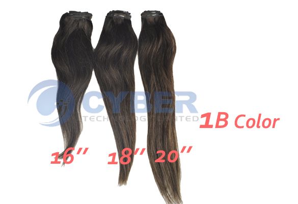 Long Straight Clip in Real Human Remy Hair Extensions  