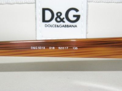 DOLCE & GABBANA DD 5018 018 NEW EYEGLASSES 52 17 135  