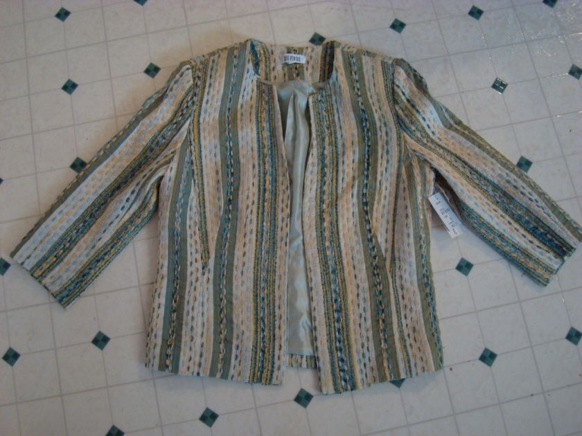 NWT Due Per Due ladies womens 6 dress jacket coat throw  