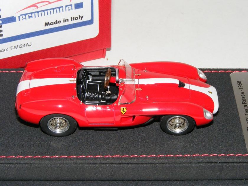 43 Tecnomodel Ferrari 250 Testa Rossa Red with White Stripe  