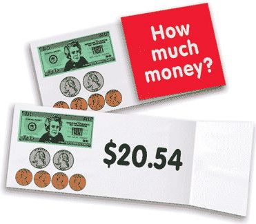 NEW Fold Up Flash Cards Time & Money Grades 1 3  