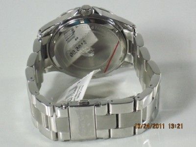    5451 Womens Silvertone Stainless Steel Mother of Pearl Watch  