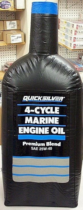 Quicksilver 4 Cycle Marine Engine Oil Inflatable Sign  