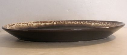 13p LOT PFALTZGRAFF Pottery GOURMET Brown Drip Plates +  