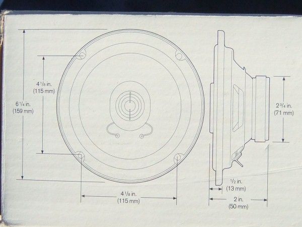 BLAUPUNKT BLAU Speaker System RP6525 6.5” 2 Way NOS  