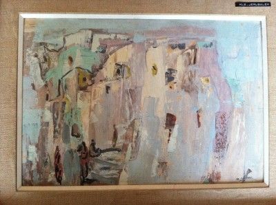 ORIGINAL Munia Lender oil Painting Impressionism Israel  