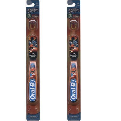 Oral B Stages 3 Power Rangers Toothbrush (Pack of 2)  