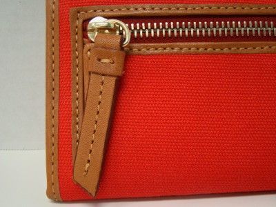 AUTHENTIC DOONEY & BOURKE RED CONTINENTAL CLUTCH MACYS EXCLUSIVE 