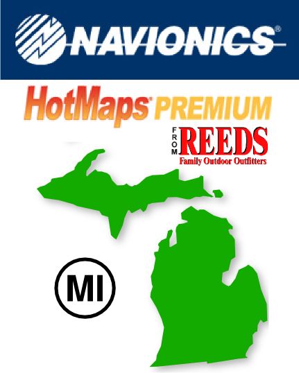   HotMaps Premium Lake Chip (Michigan Micro SD Card)   MSD/PREM MI