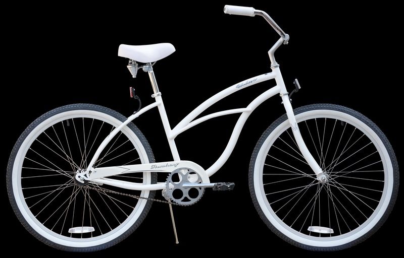 26 Beach Cruiser Bike w Shimano Coaster Brake White  