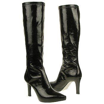 CARLOS SANTANA BLACK CRINKLE TALL BOOT (STARE)  