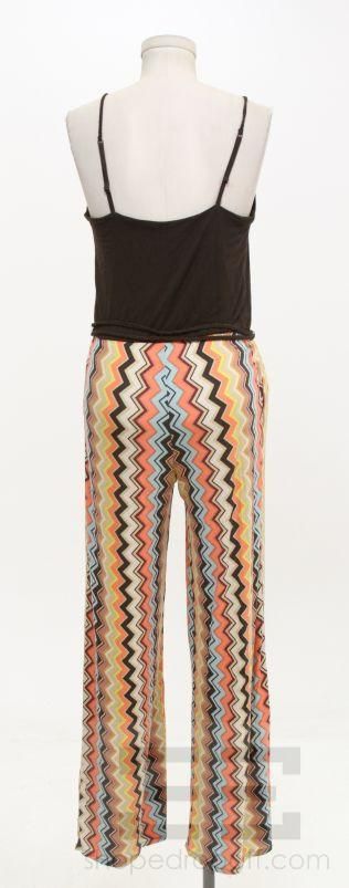 Missoni for Target Brown & Multicolor Chevron Striped Sleeveless 