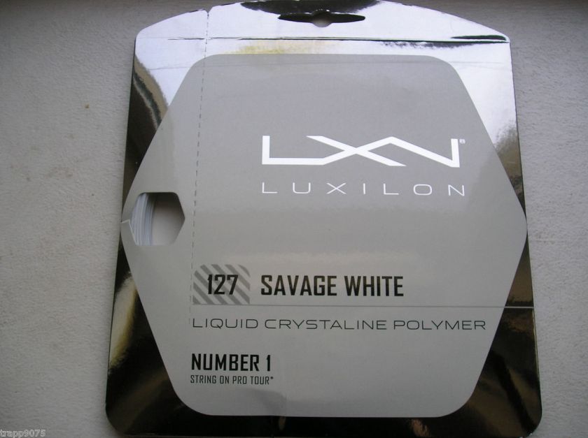 Luxilon Savage White Tennis String 16  