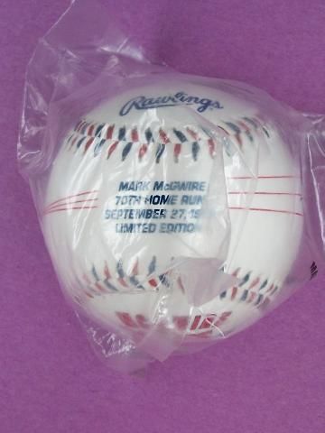 LIMITED EDITION Mark McGuire 70th HR Baseball  