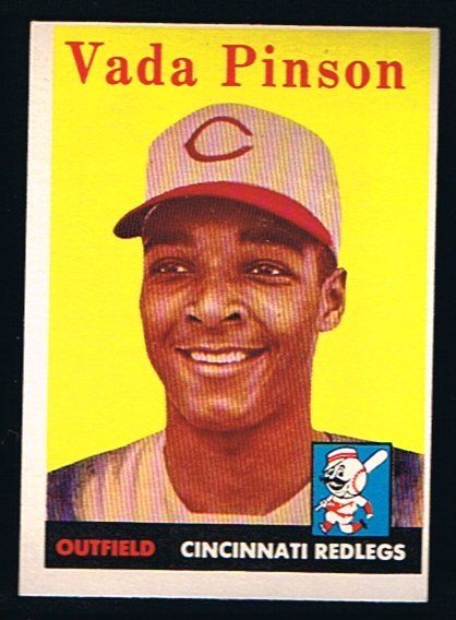 1958 Topps Baseball RC #420 Vida Pinson Redlegs  NM  