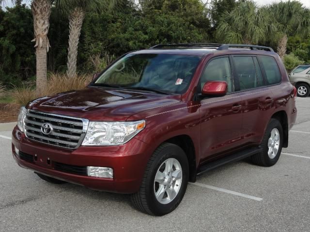 LOADED RED SALSA 08 TOYOTA LAND CRUISER 4WD 4X4 NAV REAR ENTERTAINMENT 