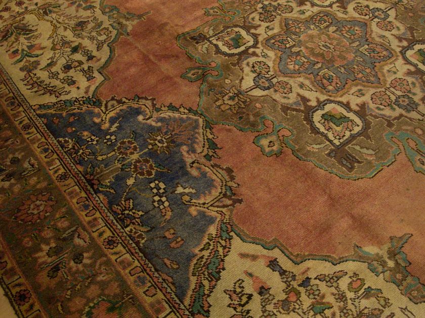 10x13 Tree Of Life Handmade Antique Persian Tabriz Rug  