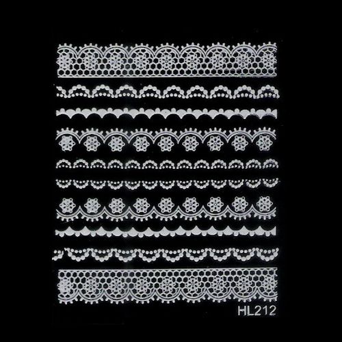 Wholesale New French Style 3D Lace Nail Art Sticker  30 different 