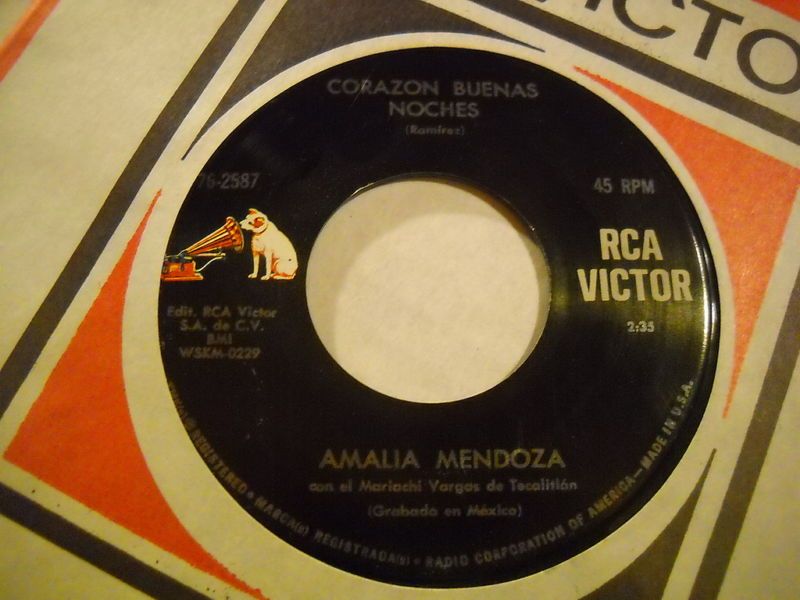 Amalia Mendoza Corazon Buenas Noches Latin Female 45 NM  