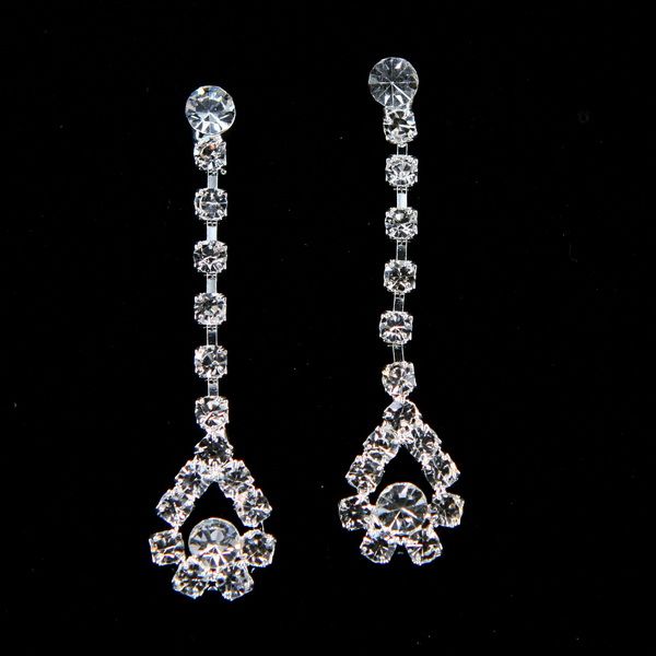 WHITE SAPPHIRE CRYSTAL *S312W* EARRINGS NECKLACE SETS  