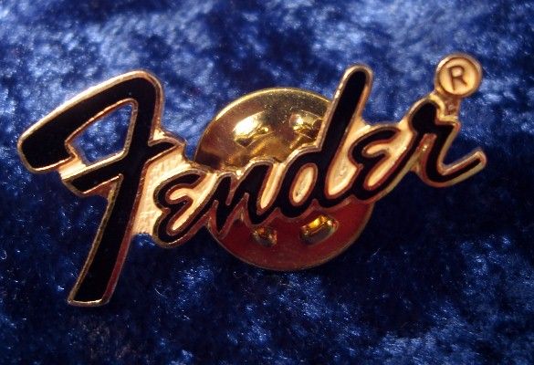 FENDER® GUITAR / AMP LOGO TIE LAPEL JACKET HAT PIN  