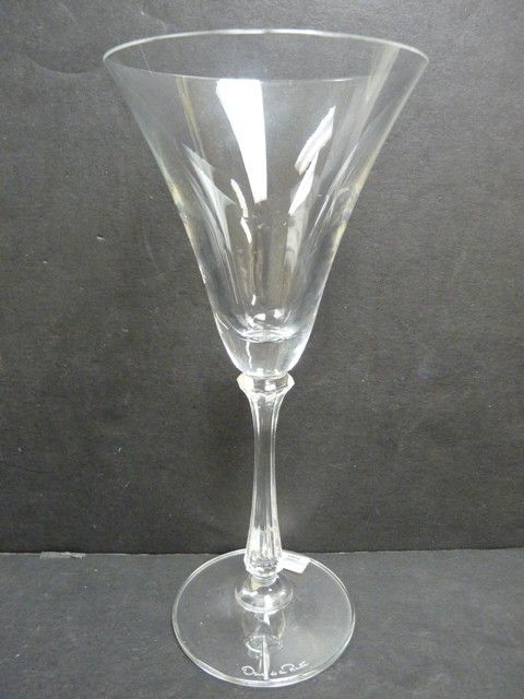 OSCAR DE LA RENTA LE CRISTAL 2 GOBLETS GLASSES SIGNED  