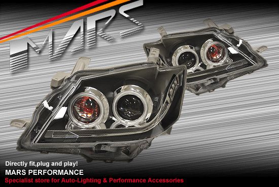 DRL CCFL Angel Eyes Projector Head Light TOYOTA AURION  