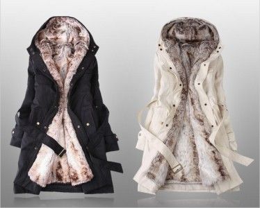   Girls Winter Warm Coat Outerwear Quilted Jacket Overcoats Wrap  