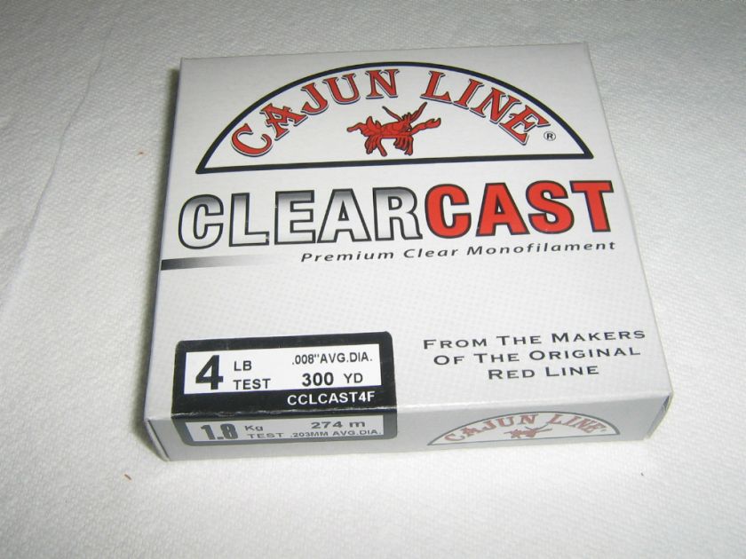 CAJUN LINE   CLEAR CAST FISHING LINE   YOU PICK  